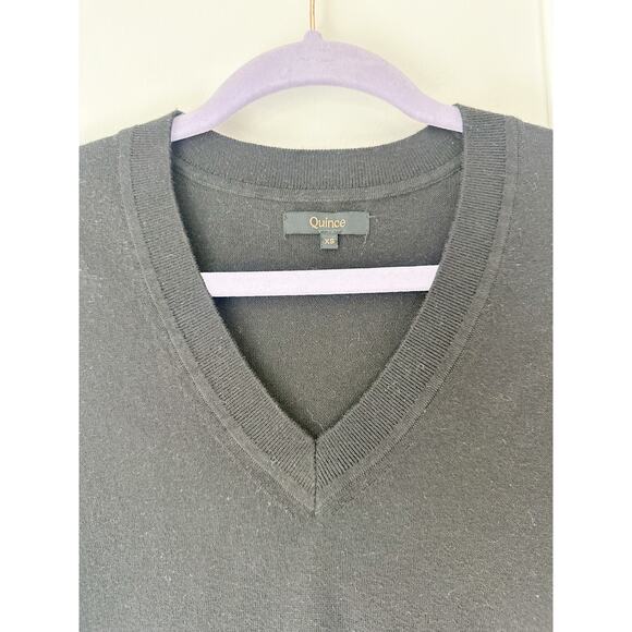 Quince Black Cotton and Cashmere Sweater size XS - Picture 7 of 9